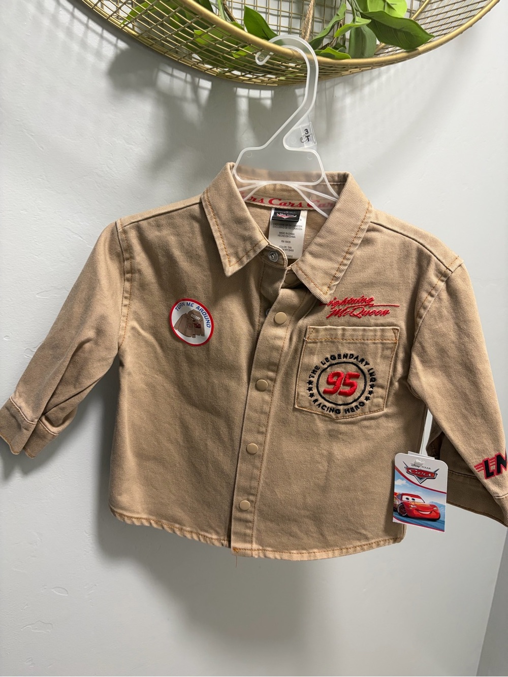 Tan Lightning McQueen Kids Jacket - Disney/Pixar Cars